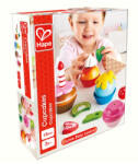 Hape Jucarie din lemn - Prajituri cupcake (18 piese) (E3157B) - delphionline Bucatarie copii
