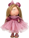 Nines D'Onil Papusa Nines D'Onil, Mia, cu parul blond si funda roz, cu articulatii, cu miros de vanilie, 30 cm (1207) Papusa