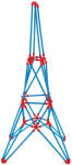 Hape Jucarie din bambus Flexistix - Turnul Eiffel (62 piese) (E5563A)