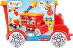 Hape PolyM - Masina de pompieri de jucarie (106 piese) (761821)