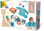 SES Creative Girafa Sophie - Set acuarele pentru degetele cu planse si sort (14494)