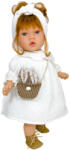 Nines D'Onil Papusa Nines D'Onil, Susette Plumeti, cu parul roscat, cu sunete, cu rochie alba, cu miros de vanilie, 45 cm (4533) Papusa