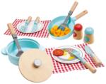 Hape Jucarie copii - Set de joaca micutul Chef pentru gatit si servire (21 piese) (E3208A) Bucatarie copii