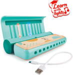 Hape Jucarie din lemn - Instrument Harmonica electrica (muzicuta) (E0623A) - delphionline Instrument muzical de jucarie
