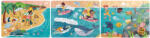 Hape Puzzle pentru copii Prietenii Oceanului (3 in 1) si joc storytelling (E1645A) - delphionline Puzzle