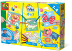 SES Creative My first - Set pictura cu degete, colorare si lipirea formelor 3 in 1 (14489)