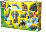 SES Creative Set pentru copii cu mulaj si pictura cu animale din jungla (01132)