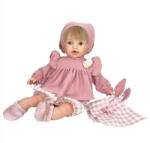 Nines D'Onil Papusa Nines D'Onil, Noa Rosa, cu parul blond, cu sunete, cu rochie roz, ambalata in saculet, cu miros de vanilie, 45 cm (1921) Papusa