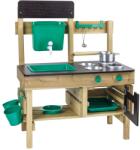 Hape Jucarie din lemn - Bucatarie cu accesorii pentru copii, de exterior (14 piese) (E3193A) - delphionline Bucatarie copii