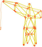 Hape Jucarie din bambus Flexistix - Macara pivotanta (94 piese) (E5562A)