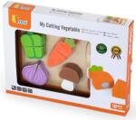 Viga Toys Дървен комплект за рязане Viga - Зеленчуци (50979) - baby