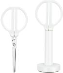 Deli Foarfeca de birou 18 cm, cu suport, alb, Nusign DELI (DLENS051-WH)