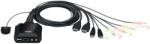 ATEN Switch KVM ATEN CS22H. Tastatura de tip port: USB (CS22H-AT)
