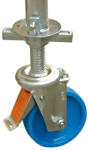 KRAUSE alu munkaállvány kerékkészlet, 1db 150 mm állítható magasságú, Krause 914101