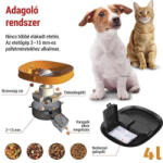EMOS Pet Care állateledel adagoló automata, 4 L, fekete