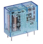 Finder Miniatűr printrelé, 1 váltóérintkező, 16A kék 12VDC, FINDER
