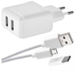 EMOS Univerzális USB töltő 3.1A +micro USB kábel +USB-C átalakító