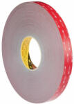 3M Kétoldalas ragasztószalag, Szélesség: 19 mm; 0, 6 mm vastag, akril, szürke, max. 110 °C, 5 méter