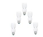 Panasonic SET 5 becuri fluorescent Panasonic, soclu E27, putere 22W, forma spirala, lumina alb calda, alimentare 220 - 240 V, EFD22E27HD3E-5 (timbru verde 2.25 lei) (EFD22E27HD3E-5) - pc-ieftin