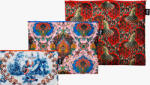 LOQI Set 3 genți LOQI Artist Decorative Art Tapestry Toile de Jouy Peacock din reciclate (ZP.DA)