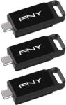 PNY Elite 128GB USB 3.2 3-Pack P-FD128X3ELC-GE Memory stick
