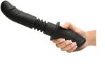 Master Series Vibrator Power Thrust, 3 Moduri Impingere, 10 Moduri Vibratii, Silicon, USB, Negru, 28.4 cm Vibrator
