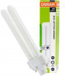 OSRAM Bec economic Dulux D/E, Osram, Sticla, G24Q-2, 18 W, 4000K, 4 pini, Autonomie 20000 ore, Lumina neutra, Alb (DU-DE-18-840)