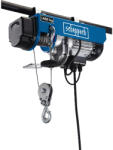 Scheppach HRS 400 elektromos drótköteles csörlő 400 kg, 780 W, 12 m emelés csigával (4046664015291)