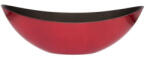  Nagy méretű fémes piros színű csónak formájú kaspó - 39 cm (DD57727)