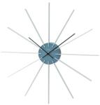 AMS Nagy méretű design AMS falióra ezüst, kék és zöld színben - 50 cm (ams9596)