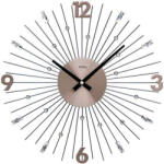 AMS Design AMS fém falióra modern formával, csiszolt üveg kövekkel - 39 cm (ams9654)