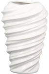  „Twist fényes fehér kerámia váza spirális felülettel - 27 cm (56353)