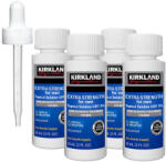 Kirkland Set Solutie, Kirkland, Minoxidil 5%, pentru Stimularea Cresterii Parului si a Barbii, Pipeta Inclusa, 4x 60ml (Kirkland Signature)