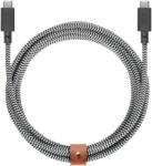 Native Union Belt Cable XL (USB-C - USB-C) 3m, zebra (BELT-XL-C-ZEB-3-NP) - pcone