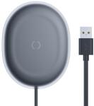 Baseus Jelly Qi 15W, compatibilitate smartphones si airpods, cablu Type-C la USB inclus, negru (WXGD-01) - vexio