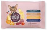 Delickcious alutasak MIX macskaeledel válogatás 2x80g, 2x85g