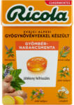 Ricola cukormentes gyógynövényes cukorka - gyömbér-narancsmenta 40 g