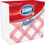 Sindy szalvéta 1 rétegű 45 db kockás (piros) 33x33cm (5998648705331)
