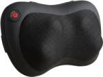 HOMCOM Pernă de Masaj Spate și Gât cu Încălzire și 4 Noduri Shiatsu, pentru Acasă, Birou, Mașină, Negru | Aosom Romania (700-198V90BK) Aparat de masaj