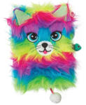 Paso Cica 3D szőrmés kulcsos napló - A5/96 lap - Rainbow Cat (639487) (639487)