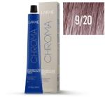 LAKMÉ COSMETICS Vopsea permanenta fara amoniac 9/20 blond foarte deschis violet Chroma 60ml (8429421192019)