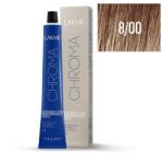 LAKMÉ COSMETICS Vopsea permanenta fara amoniac 8/00 blond deschis natural Chroma 60ml (8429421180016)