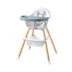 Procart Scaun De Masa Bebelusi Procart 3in1 Tavita Dubla Husa Detasabila Suport Reglabil Picioare Piele Ecologica Alb Si Verde Menta (SK8965-GREEN) Scaun de masa bebelusi, inaltator