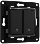Shelly Wall Switch 2 - fali villanykapcsoló, 2 gombos, fekete (FG3800235266182)