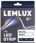 Lemlux LED szalag, 24Vdc, 19W/m, COB 784LED/m, RGB +NW 4000K, IP20, 180°