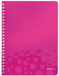 Leitz Caiet birou spira a4 ar roz metalizat wow leitz (LZ46380023)