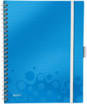 Leitz Caiet Birou Spira A4 Ar Albastru Metalizat Be Mobile Wow Leitz (lz46450036)