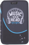 Herlitz Penar neechipat cu 3 fermoare Herlitz 400211296, Motiv Music (400211296) Penar