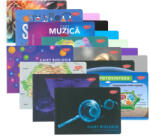 DACO Set caiete DACO - Muzica + Biologie + Geografie + Velin, 70 g/mp, coperta plastic, Modele asortate (SET-CSDACO)