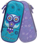 S-Cool Penar neechipat tip etui 3D S-COOL SC3313, 1 fermoar, Motiv Owl (SC3313) Penar